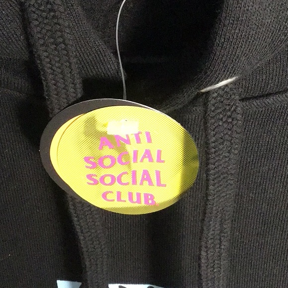 Anti Social Social Club x Sad Boys black hoodie NWT, size large - Picture 8 of 10
